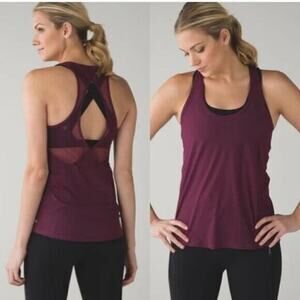 Lululemon tranquil tank red grape READ BELOW